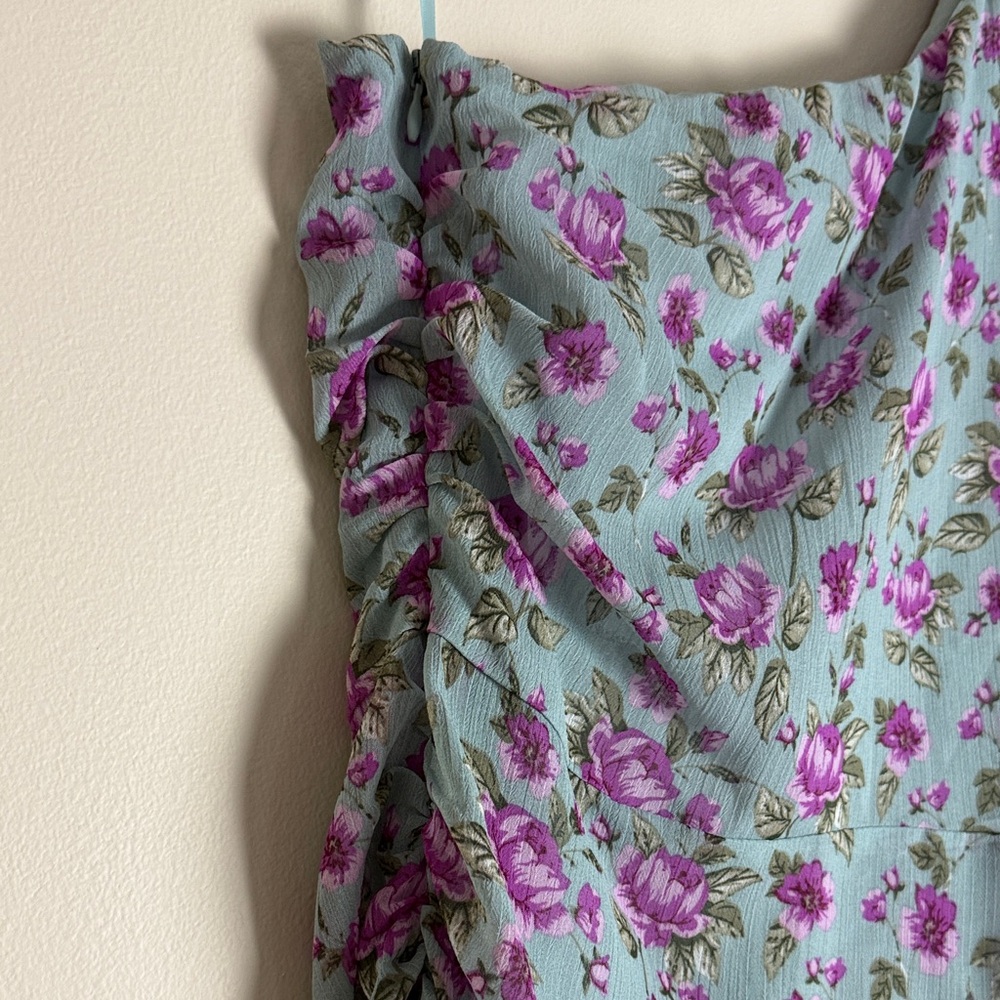Astr Women's Pink Green One-Shoulder Asymmetrical Dress Size M - Picture 8 of 16